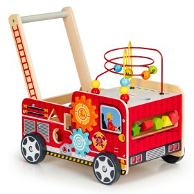 Gehwagen aus Holz - Feuerwehrauto, EcoToys