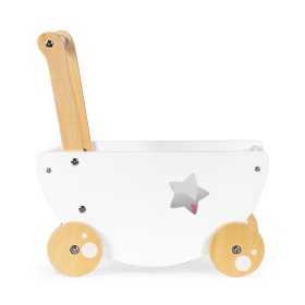 Puppenwagen aus Holz + Walker 2 in 1, EcoToys