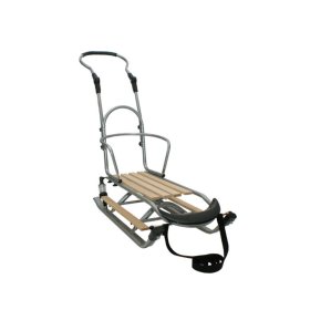 Kinderschlitten mit Sitz - Beige, Mikrus