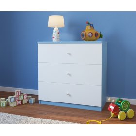 Kinderkommode Ourbaby - weiß/blau, Ourbaby