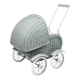 Korbwagen für Puppen – grau, small foot