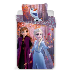 Kinderbettwäsche 140 x 200 cm + 70 x 90 cm cm Frozen Anna und Elsa