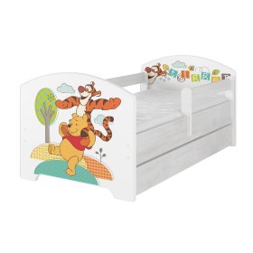 Kinderbett mit Rausfallschutz - Winnie the Pooh and Tiger , BabyBoo, Winnie the Pooh