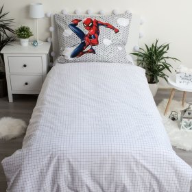 Bettwäsche mit leuchtendem Spider-Man-Effekt 140 x 200 cm + 70 x 90 cm