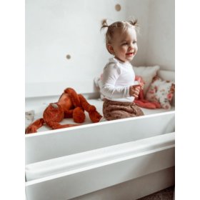 Kinderbett Ourbaby mit Rausfallschutz - weiß