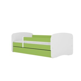 Kinderbett mit Barriere Ourbaby - grün-weiß