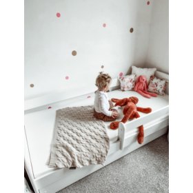 Kinderbett mit Barriere Ourbaby - weiß