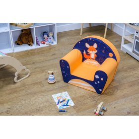 Kinder Stuhl Der Fuchs - blau-orange, Delta-trade