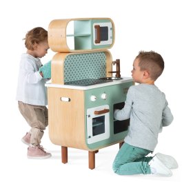 Holzküche für Kinder Reverso 2 in 1 - doppelseitig, JANOD