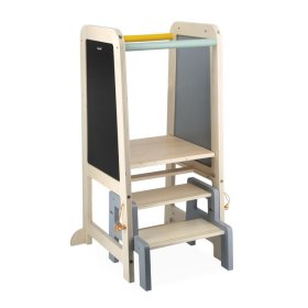 Janod - Nina 3in1 Lernturm mit Tafel und Stufen, JANOD