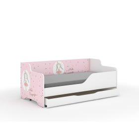 Babybett mit Rücken LILU 160 x 80 cm - Princess, Wooden Toys