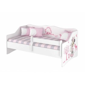 Babybett mit Rücken - Minnie Mouse und Tiere, BabyBoo, Minnie Mouse