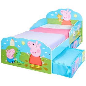Kinderbett Peppa Pig mit Aufbewahrungsboxen, Moose Toys Ltd 