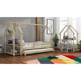 Kinderhausbett Frank - naturbelassen, Litdrew