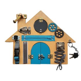 Aktivitätstafel - Haus - blau, ABAM