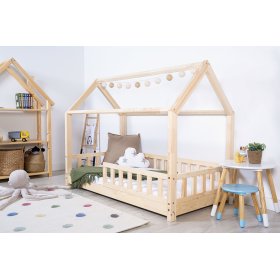 Kinderhausbett mit Barriere Tea - natur, Spokojny Sen