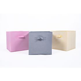Aufbewahrungsbox für Kinderspielzeug – Pastellgelb