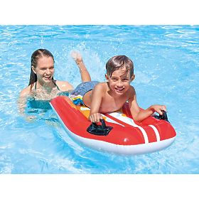 Aufblasbares Schwimmbrett mit Griffen für Kinder rot INTEX 58165 RED, INTEX