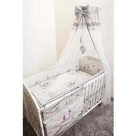 Baby-Bettwäsche-Set 135x100cm TRÄUMER - grau