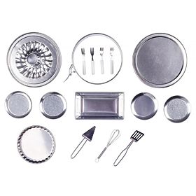 Backset mit Edelstahlformen