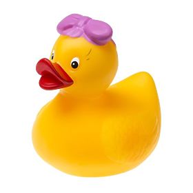 Badeente mit Schleife