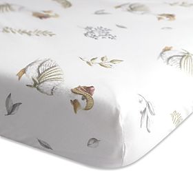 Baumwollspannbettlaken mit Gummi - Gänschen (120x60 cm)