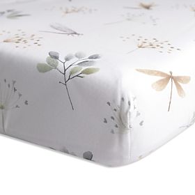 Baumwollspannbettlaken mit Gummizug - Libellen (140x70 cm), Babymatex