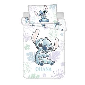 Bettwäsche Lilo and Stitch 'Ohana White' Baby 100x135 cm + 40x60 cm