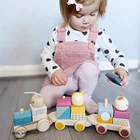 Bigjigs Baby Holzzug mit Tieren - beschädigte Verpackung, Bigjigs Toys