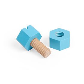 Bigjigs Kiste mit Muttern und Schrauben