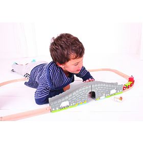 Bigjigs Rail Farm Brücke mit Tunnel
