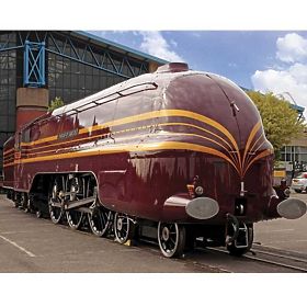 Bigjigs Rail Nachbildung der Lokomotive Duchess of Hamilton + 3 Gleise