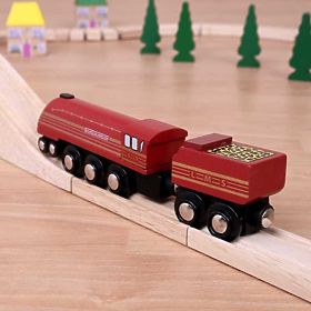 Bigjigs Rail Nachbildung der Lokomotive Duchess of Hamilton + 3 Gleise