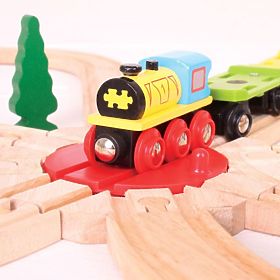 Bigjigs Rail Turnstile mit 8 Ausgängen
