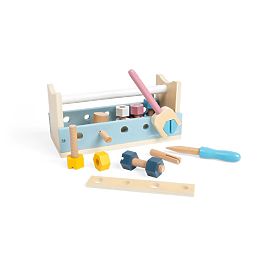 Bigjigs Toys 2-in-1 Werkzeugkasten, Bigjigs Toys