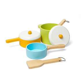 Bigjigs Toys 7-teiliges Kochgeschirr-Set, Bigjigs Toys