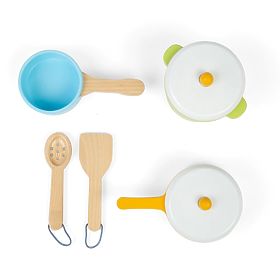 Bigjigs Toys 7-teiliges Kochgeschirr-Set, Bigjigs Toys