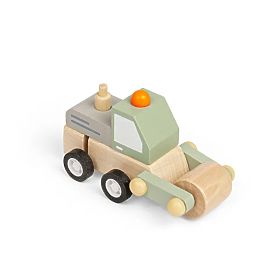 Bigjigs Toys Aufziehbares Baufahrzeug Walze, Bigjigs Toys