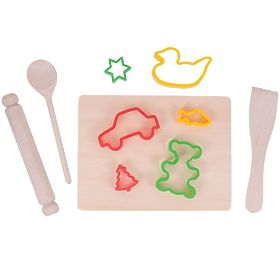 Bigjigs Toys Backset mit Ausstechformen, Bigjigs Toys