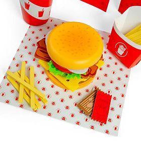 Bigjigs Toys Burger- und Pommes-Set, Bigjigs Toys