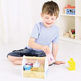 Bigjigs Toys Cocktail-Produkte in einer tragbaren Box