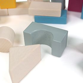 Bigjigs Toys Eimer mit 50 Bausteinen, Bigjigs Toys