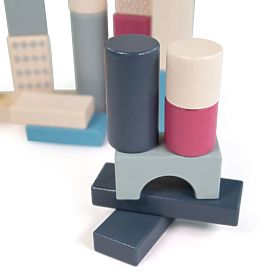 Bigjigs Toys Eimer mit 50 Bausteinen