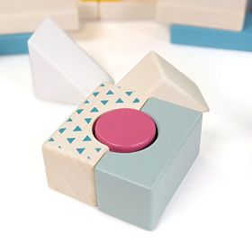 Bigjigs Toys Eimer mit 50 Bausteinen