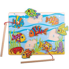 Bigjigs Toys Fische fangen auf einem Brett