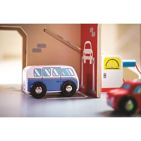 Bigjigs Toys Garage mit Parkplatz