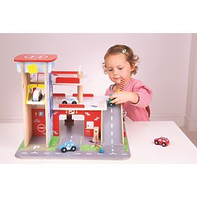 Bigjigs Toys Garage mit Parkplatz, Bigjigs Toys