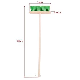 Bigjigs Toys Gartenbesen mit langem Stiel grün
