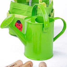 Bigjigs Toys Gartenwerkzeugset in Leinentasche grün