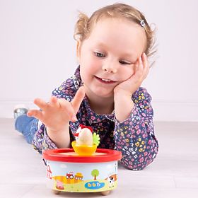 Bigjigs Toys Holz-Spieluhr Bauernhof, Bigjigs Toys